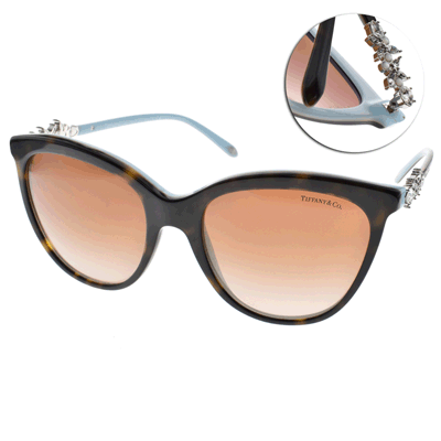 Tiffany&CO.太陽眼鏡 璀璨之光/琥珀棕#TF4131HB 81343B