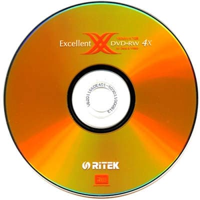 錸德 RiTEK X系列(二代)DVD+RW 4X燒錄片(10片)
